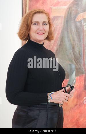 Madrid, Spanien. 28.. November 2022. Francesca Thyssen-Bornemisza besucht die Präsentation der Ausstellung „im Auge des Hurrikans“ im Museo Nacional Thyssen-Bornemisza in Madrid. Kredit: SOPA Images Limited/Alamy Live News Stockfoto