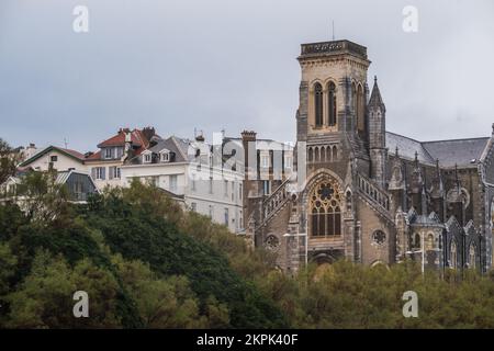 Sainte-Eugenie-Kathedrale, Biarritz, Frankreich Stockfoto