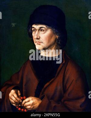 Portrait des Künstlervaters von Albrecht Dürer (1471-1528), Öl auf der Platte, 1490 Stockfoto