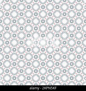 Mehrfarbiger, nahtloser, abstrakter Mustereindruck. Hintergrund und Hintergrund. Mehrfarbig. Farbenfrohes Ornament-Dessin. Farbige Mosaikornamente. Vektorgrafik il Stock Vektor