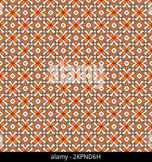 Mehrfarbiger, nahtloser, abstrakter Mustereindruck. Hintergrund und Hintergrund. Mehrfarbig. Farbenfrohes Ornament-Dessin. Farbige Mosaikornamente. Vektorgrafik il Stock Vektor