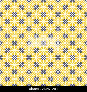 Mehrfarbiger, nahtloser, abstrakter Mustereindruck. Hintergrund und Hintergrund. Mehrfarbig. Farbenfrohes Ornament-Dessin. Farbige Mosaikornamente. Vektorgrafik il Stock Vektor