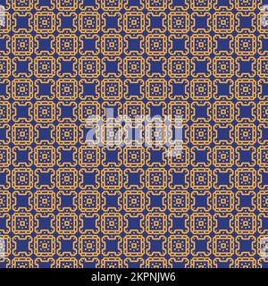 Mehrfarbiger, nahtloser, abstrakter Mustereindruck. Hintergrund und Hintergrund. Mehrfarbig. Farbenfrohes Ornament-Dessin. Farbige Mosaikornamente. Vektorgrafik il Stock Vektor