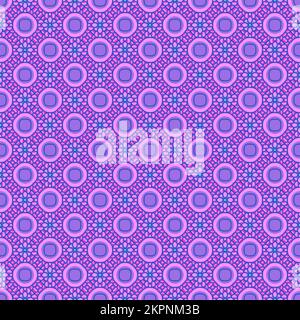 Mehrfarbiger, nahtloser, abstrakter Mustereindruck. Hintergrund und Hintergrund. Mehrfarbig. Farbenfrohes Ornament-Dessin. Farbige Mosaikornamente. Vektorgrafik il Stock Vektor