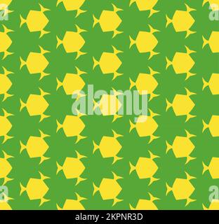 Mehrfarbiger, nahtloser, abstrakter Mustereindruck. Hintergrund und Hintergrund. Mehrfarbig. Farbenfrohes Ornament-Dessin. Farbige Mosaikornamente. Vektorgrafik il Stock Vektor