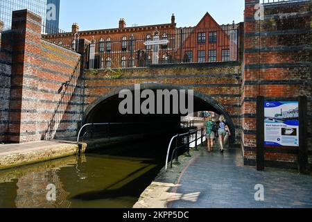 Black Sabbath Bridge an den Birmingham City Waterways Stockfoto