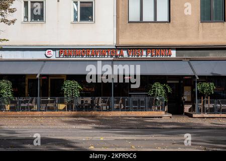 Panimoravintola Viisi Penniä auf Mannerheimintie 55 in Helsinki, Finnland Stockfoto