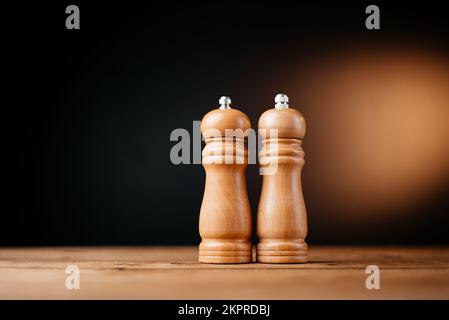 Hintergrund Pfeffermühle. Geben Sie Platz für Ihren Text. Stockfoto