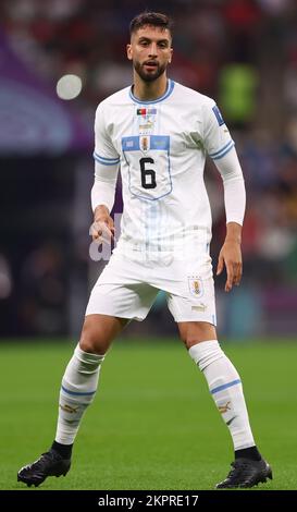 Doha, Katar, 28.. November 2022. Rodrigo Bentancur aus Uruguay während des Spiels der FIFA-Weltmeisterschaft 2022 im Lusail Stadium, Doha. Der Bildausdruck sollte lauten: David Klein/Sportimage Stockfoto