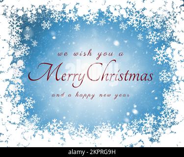 frohe Weihnachten und frohes neues Jahr Stockfoto