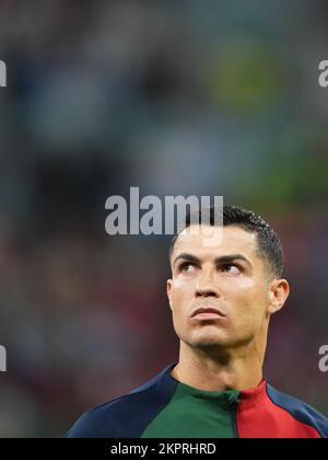 Lusail, Katar. 28.. November 2022. Cristiano Ronaldo von Portugal während des FIFA-Weltmeisterschaftsspiels 2022 in Katar, Gruppe H, zwischen Portugal und Uruguay, spielte am 28. November 2022 im Lusail Stadium in Lusail, Katar. (Foto: Bagu Blanco/PRESSIN) Guthaben: SIPA USA/Alamy Live News Stockfoto