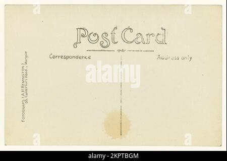 Rückseite der ursprünglichen Postkarte aus der Zeit der 1920er Jahre - Margate, Kent, Großbritannien Stockfoto