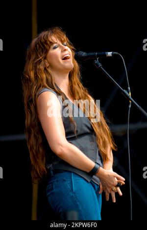 Alanis Morissette, V2008, Hylands Park, Chelmsford, Essex, Großbritannien - 16. August 2008 Stockfoto