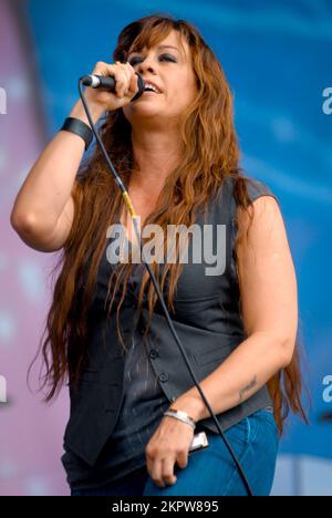 Alanis Morissette, V2008, Hylands Park, Chelmsford, Essex, Großbritannien - 16. August 2008 Stockfoto