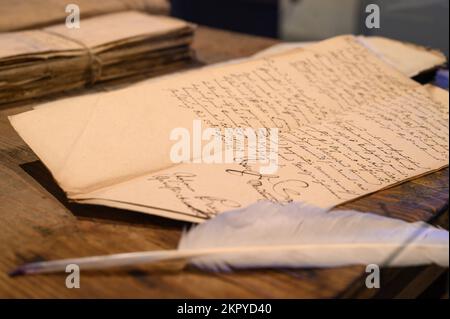 Urteile der Richter der Stadt Pressburg (heute Bratislava) aus dem 18.. Und Anfang des 19.. Jahrhunderts. Stockfoto