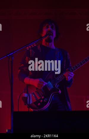 Neapel, Italien. 28.. November 2022. Alberto Ferrari von Verdena während Verdena - Live 2022, Musikkonzert in Neapel, Italien, November 28 2022 Kredit: Independent Photo Agency/Alamy Live News Stockfoto