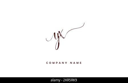 YX, XY Abstract Letters Logo Monogramm Stock Vektor