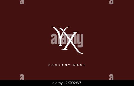 YX, XY Abstract Letters Logo Monogramm Stock Vektor