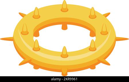 Isometrischer Vektor des Handespander-Symbols. Fitnessraum. Trainingsübung Stock Vektor