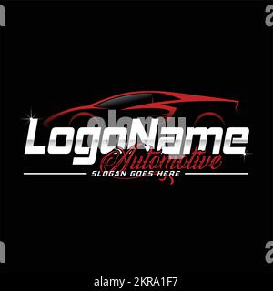 Logovektor für automatische Detaillierungsdienste Stock Vektor