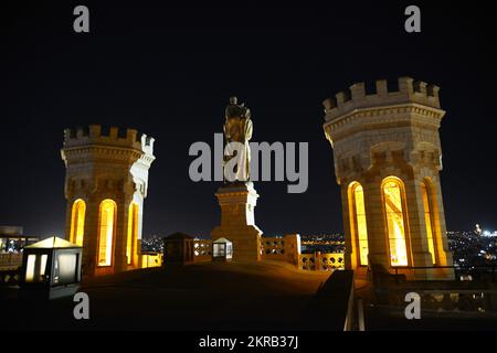 Das Dach der Notre Dame von Jerusalem, Israel. Stockfoto