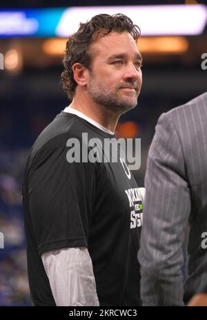 Indianapolis, USA. 28.. November 2022. 28.. NOVEMBER 2022: Jeff Saturday während des Spiels Steelers gegen Colts in Indianapolis Colts. Jason Pohuski/BMR (Kreditbild: © Jason Pohuski/BMR via ZUMA Press Wire) Kredit: ZUMA Press, Inc./Alamy Live News Stockfoto