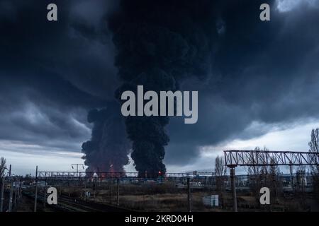 Explosion in Odesa, Ukraine. Stockfoto