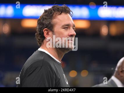 Indianapolis, USA. 28.. November 2022. 28.. NOVEMBER 2022: Jeff Saturday während des Spiels Steelers gegen Colts in Indianapolis Colts. Jason Pohuski/BMR (Kreditbild: © Jason Pohuski/BMR via ZUMA Press Wire) Kredit: ZUMA Press, Inc./Alamy Live News Stockfoto