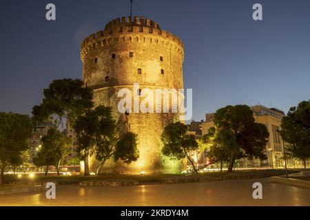 Weißer Turm in Thessaloniki, Griechenland Stockfoto