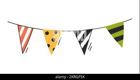 Halloween-Flaggen-Symbol Stock Vektor