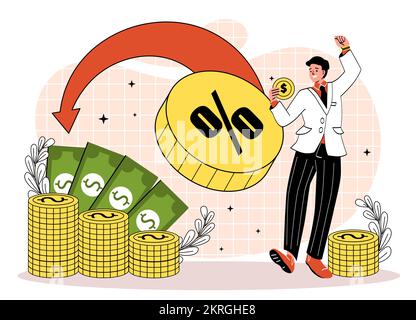 Konzept des Rabattprogramms Stock Vektor