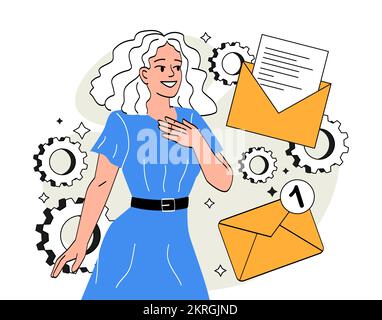 Neues Nachrichtenkonzept Stock Vektor