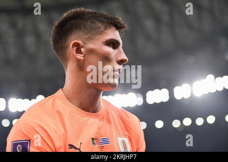 LUSAIL CITY, KATAR - NOVEMBER 28: Sergio Rochet von Uruguay vor dem Spiel der Gruppe H - FIFA Weltmeisterschaft Katar 2022 zwischen Portugal und Uruguay im Lusail Stadium am 28. November 2022 in Lusail City, Katar (Foto: Pablo Morano/BSR Agency) Stockfoto