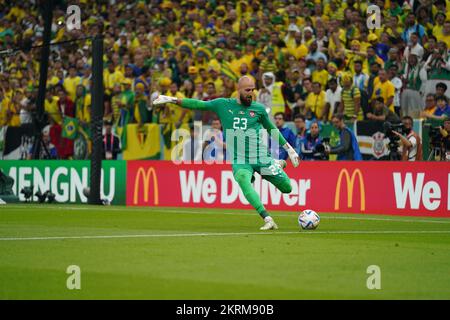 Lusail, Katar. 24. November 2022 Brasilien gegen Serbien. Stockfoto