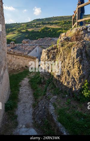 Dorf, Elcito, San Severino Marche, Macerata, Marken, Italien, Europa Stockfoto