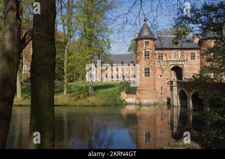 Schloss Grand-Bigard im Frühling, Belgien Stockfoto