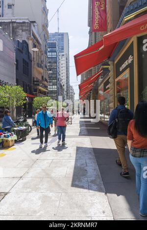 Av. Cordoba Street Outlet, Buenos Aires, Südamerika; Argentinien Stockfoto