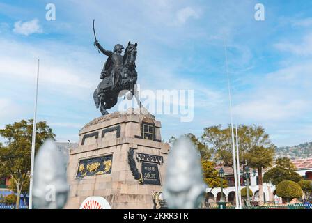 AYACUCHO, PERU, 2022: Peru. Denkmal des Marschalls Don Antonio Jose de Sucre Stockfoto