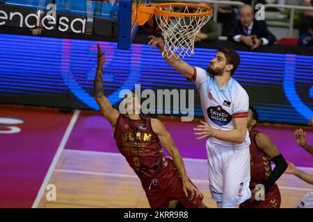 Travis Trice, Dragan Bender, UCAM Murcia CB vs Mombus Obradoiro, ACB, Liga Endesa de Basket, Basketball First Division, reguläre Liga, Tag 9, Palacio Stockfoto