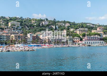 Die Küste von Santa Margherita Ligure Stockfoto