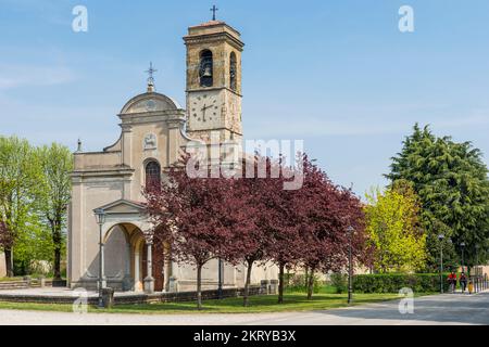 johannes-baptisten-Kirche, malpaga, italien Stockfoto