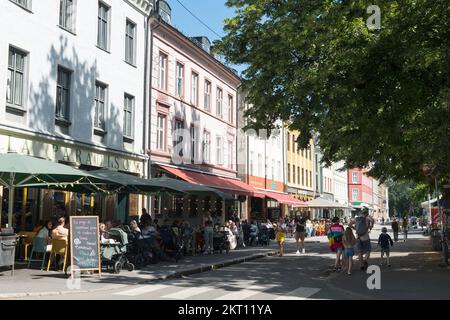 Olaf Ryes plass, Place, Grunerlokka, oslo, norwegen Stockfoto