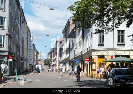 Olaf Ryes plass, Place, Grunerlokka, oslo, norwegen Stockfoto