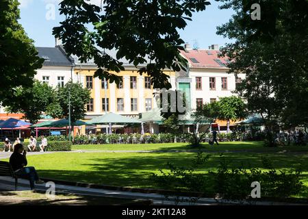 Olaf Ryes plass, Place, Grunerlokka, oslo, norwegen Stockfoto