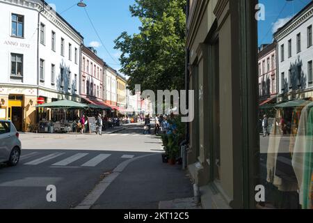 Olaf Ryes plass, Place, Grunerlokka, oslo, norwegen Stockfoto