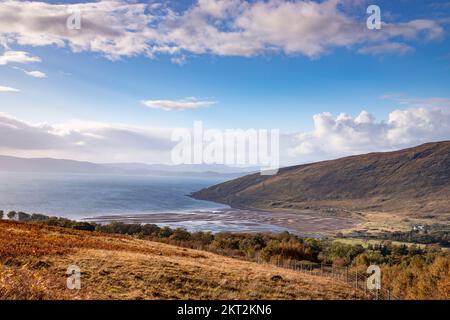 Strand in Applecross an der Atlantikküste im Nordwesten Schottlands Stockfoto