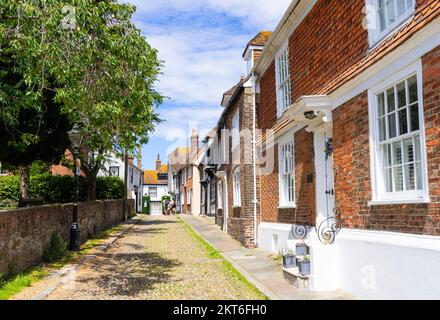 Rye East SussexHalf Fachwerkhäuser und georgianische Häuser am Church Square in Rye Sussex England GB Europa Stockfoto