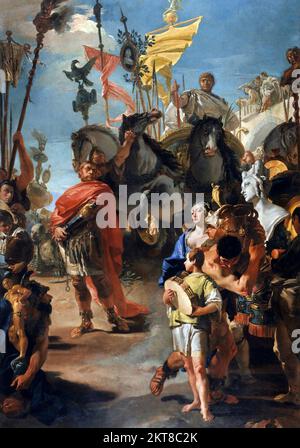 Der Triumph von Marius von Giovanni Battista Tiepolo (1696-1770), Öl auf Leinwand, 1729 Stockfoto