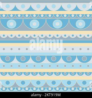 Modernes, geometrisches Nahtloses Muster für Winter und Weihnachten Stockfoto