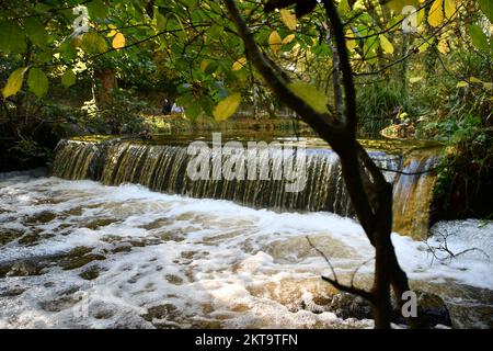 Wehr in Canal Walk, Kilkenny, Irland Stockfoto